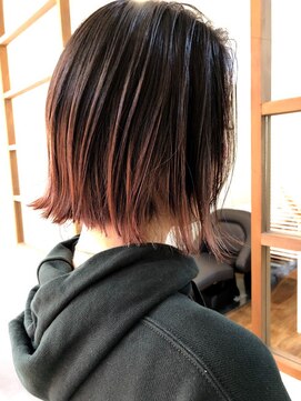 クロックレス (CLOCKLESS) 切りっぱなし　×　ピーチベージュ　＃CLOCKLESS伊勢崎