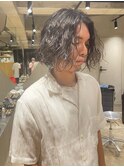 メンズボブ ウェーブパーマ スパイラルパーマ ウェーブ