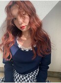 【大名店　江藤】オレンジブラウン　ブリーチなしダブルカラー