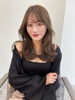 フェイスレイヤーシースルーバング_カーキグレージュ