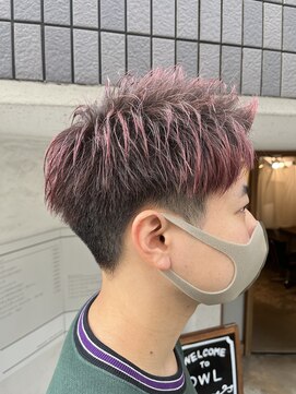 アウル(OWL) メンズショート×ワインレッド