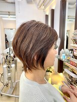 ヘアアーク(HAIR arc)&nbsp;束感ショート#京成津田沼#ハイライト#奏の杜#ショコラベージュ