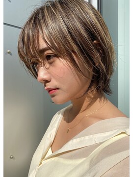 イミ(imi) ボブウルフ/グレージュカラー/似合わせカット/髪質改善[登戸]