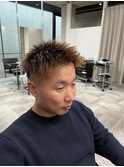 ベリーショート短髪束感ジェットモヒカンフェード