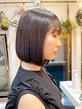 シー バイ ロンド 新宿(Sea by Lond) ショートボブ×ショコラアッシュ【韓国ヘア/髪質改善/新宿】