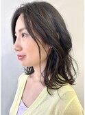 ３０代40代ミディアムゆるパーマ