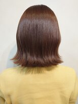 アロマヘアルーム 横浜店(AROMA hair room)&nbsp;大人ガーリーボルドー外ハネボブモードストレート/横浜/横浜西口