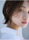 前髪なし外はねウルフボブ20代30代40代【AIN.表参道】川原大地