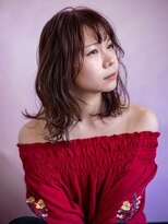 オーストヘアーフィガロ 本通り店(Aust hair Figaro) ゆるレイヤーミディ×ピンクブラウンAust hair広島美容院