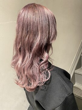 フェンヘアーアイス 中目黒(Fen.hair ici) 大人可愛いふんわりカールミストバング外国人風カラーブリーチ