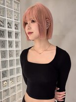 ロンドローズ 名古屋(Lond damaskRose)&nbsp;学割 ブリーチなしダブルカラー ブリーチ 髪質改善 ボブ 376