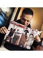 ピーキーズ 折尾店(Peaky's) ラッパーのZERRYさんです。雑誌で紹介して頂いた時の写真です。