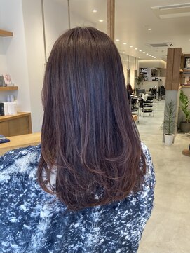 シアン 矢場町店(CYAN.) 春っぽいピンクベージュ×ロングレイヤー