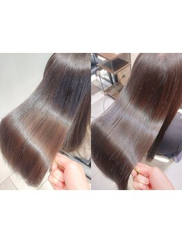 【話題のつるりんちょ使用】髪質改善★プレミアム縮毛矯正で驚くほどナチュラル&艶感たっぷり/表参道/青山