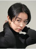 表参道髪質改善カラーウルフショートボブアッシュグレージュ40代