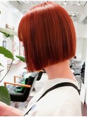 原宿縮毛矯正切りっぱなしボブタッセルボブ髪質改善艶髪原宿ボブ