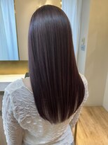 アンド ラ ブランシュ(&.La Blanche)&nbsp;暗めカラー/ミディアムヘア/デザインカラー/縮毛矯正