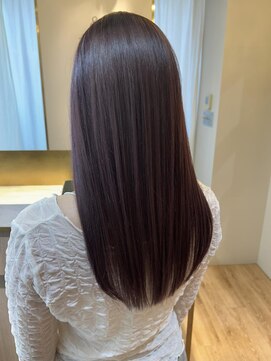 アンド ラ ブランシュ(&.La Blanche) 暗めカラー/ミディアムヘア/デザインカラー/縮毛矯正