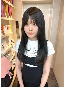 キイ ギンザ(k.e.y GINZA) ブルーブラックロング