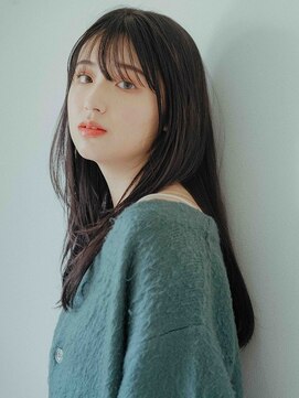 メテオストレートしたロングヘア