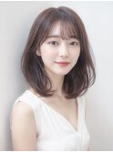 上品ミディアム×内巻きで柔らか美人ヘア[西宮北口/髪質改善]