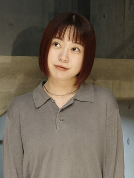 ネロ ヘアアンドライフストア 渋谷(NERO HAIR AND LIFESTORE) 【三浦真穂】タイト ボブ 暖色カラー