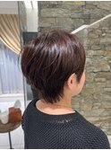 オイルカラー×艶髪ショート