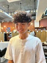 エディ(Edy) メンズスペインカールマッシュ刈り上げツイストスパイラルパーマ