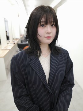 ミル(milu) 【リオン】レイヤーカット/顔まわりレイヤー/ミディアム/河原町