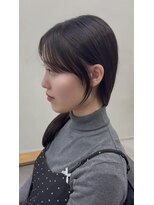 ガーランドウメダ(Garland umeda)&nbsp;耳にかけても可愛い顔周りカット×透けバング×2wayバング