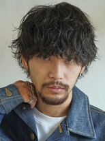 バイフィフス 原宿/表参道(by fifth)&nbsp;原宿シャドウパーマメンズカットラウンドマッシュウルフスタイル