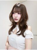 黒髪カタログ/オリーブグレー/ココアベージュ/に見せるヘア
