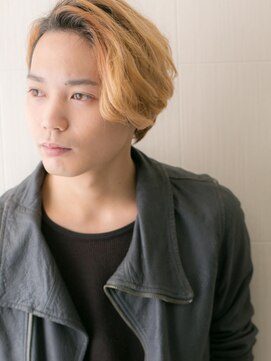 モッズヘア メン 上尾東口店(mod's hair men) アップバングハイトーンサーフカールパーマ毛流れマッシュY上尾