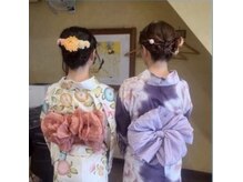 ラ ファム ラフィネ美容室の雰囲気(成人式、卒業式、浴衣など着付けセット承ります。)