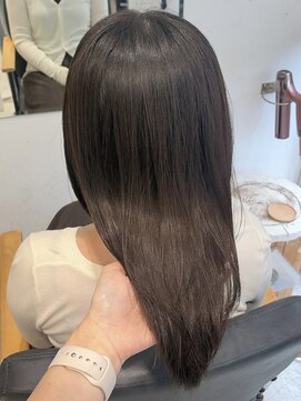 ビューバイネオリーブ 用賀店(Beau'r by neolive) ミディアムハッシュカットグレージュデザインカラー［用賀］