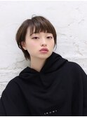 耳にかけても◎ミニマムな小顔ショート  ベビーバング