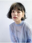 大人かわいいインナーカラーボブ