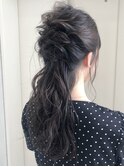 ハーフアップ/結婚式/お呼ばれヘアアレンジ/二次会