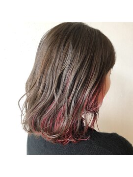 アコット(Acotto.) インナーカラー x レッド