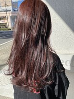 グリーン(green)&nbsp;上品なツヤ感ピンクレッド　bymisaki