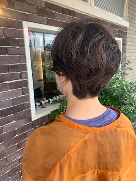 アズグロウ エクラ(AS GROW 'eclat) ウェービーショート☆【熊本市東区/帯山/長嶺】20代/30代/40代