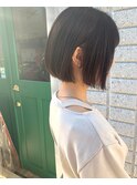 ミニボブ_ショートボブ_チョコレートブラウン