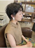 【ANALOGUE】カジュアルな黒髪パーマショート