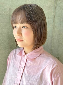 セル(CELL) 切りっぱなしボブ　丸みショート　ミニボブ　フルバング