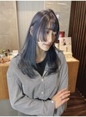 ☆姫カットネイビーブルー☆具志