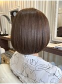 ヘアエステ＋オイルカラーでつくるツヤ髪ストレートボブ
