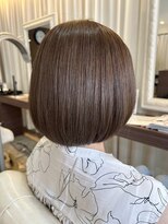 ヘアデザインスペース イチエ(hair design space i chi e) ヘアエステ+オイルカラーでつくるツヤ髪ストレートボブ