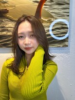 リノショアーズ 元町店(RINOSHORES)&nbsp;レイヤーカットセンターパートくびレイヤーダークグレージュ