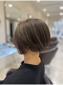 ローライト×刈り上げショート