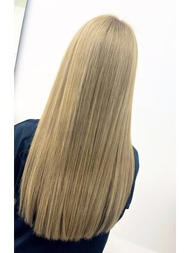 プリュス 名古屋(Plus) ダブルカラー/ミルクティーベージュ/ハイトーンカラー